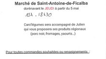 le "Petit marché" sur la place du foirail, le jeudi s'agrandit